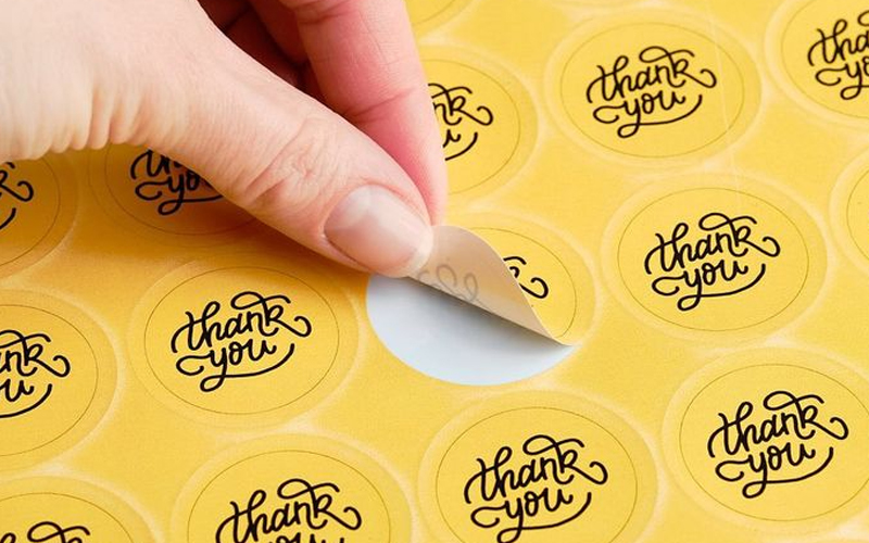 nhãn dán thank you