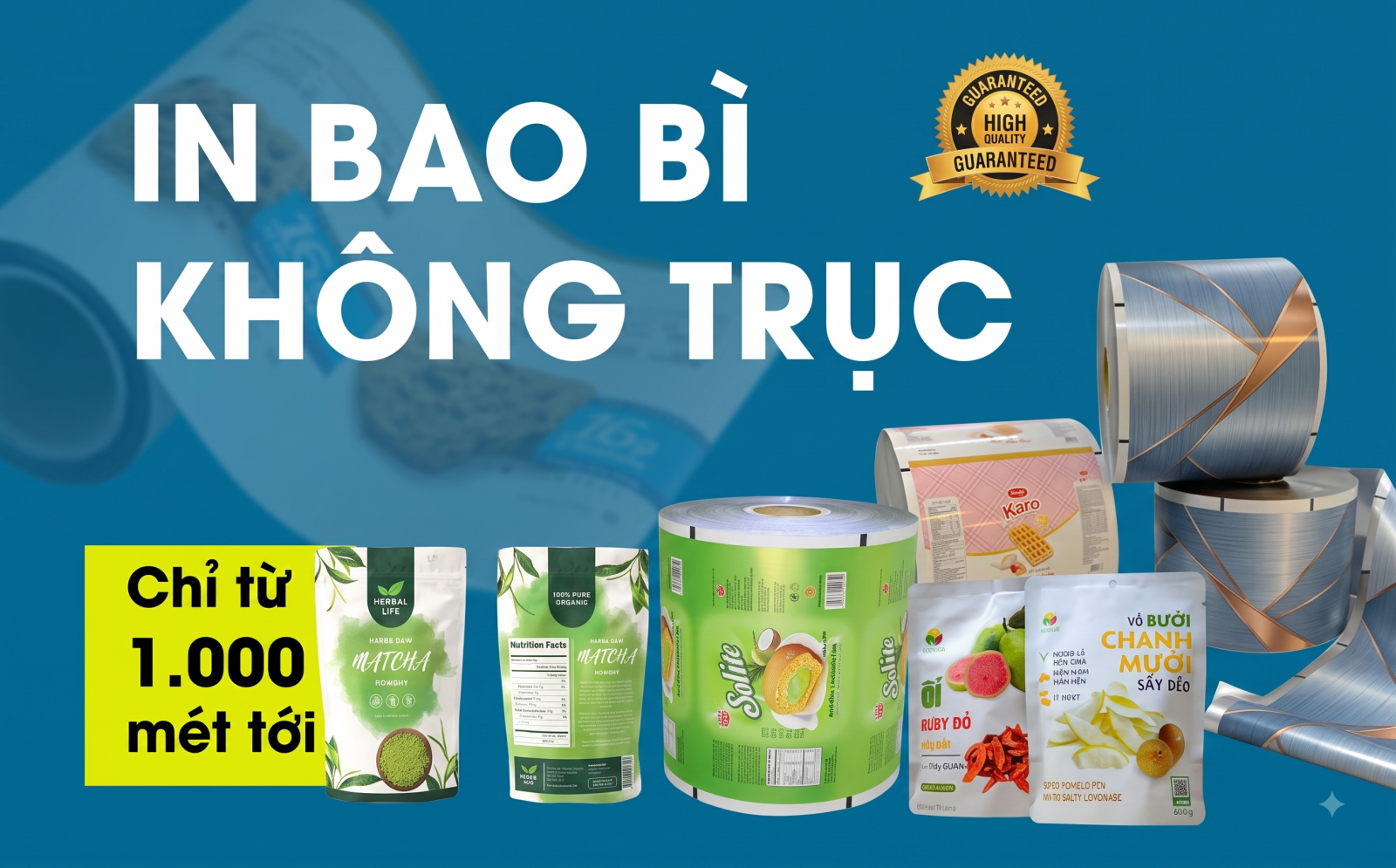 in bao bì không trục đồng